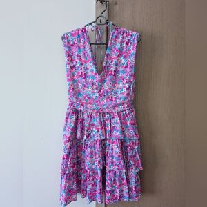 Lilly Pulitzer Aura Pink Baby Bloomer Dress - Size M